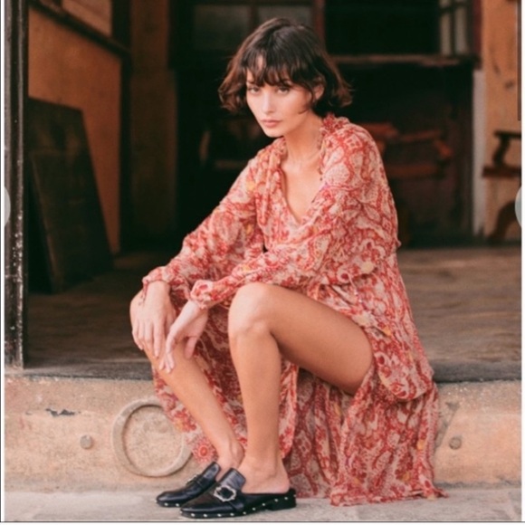 NEW Sunrise by the Kooples Boho Maxi Dress Size 1 - Picture 2 of 12